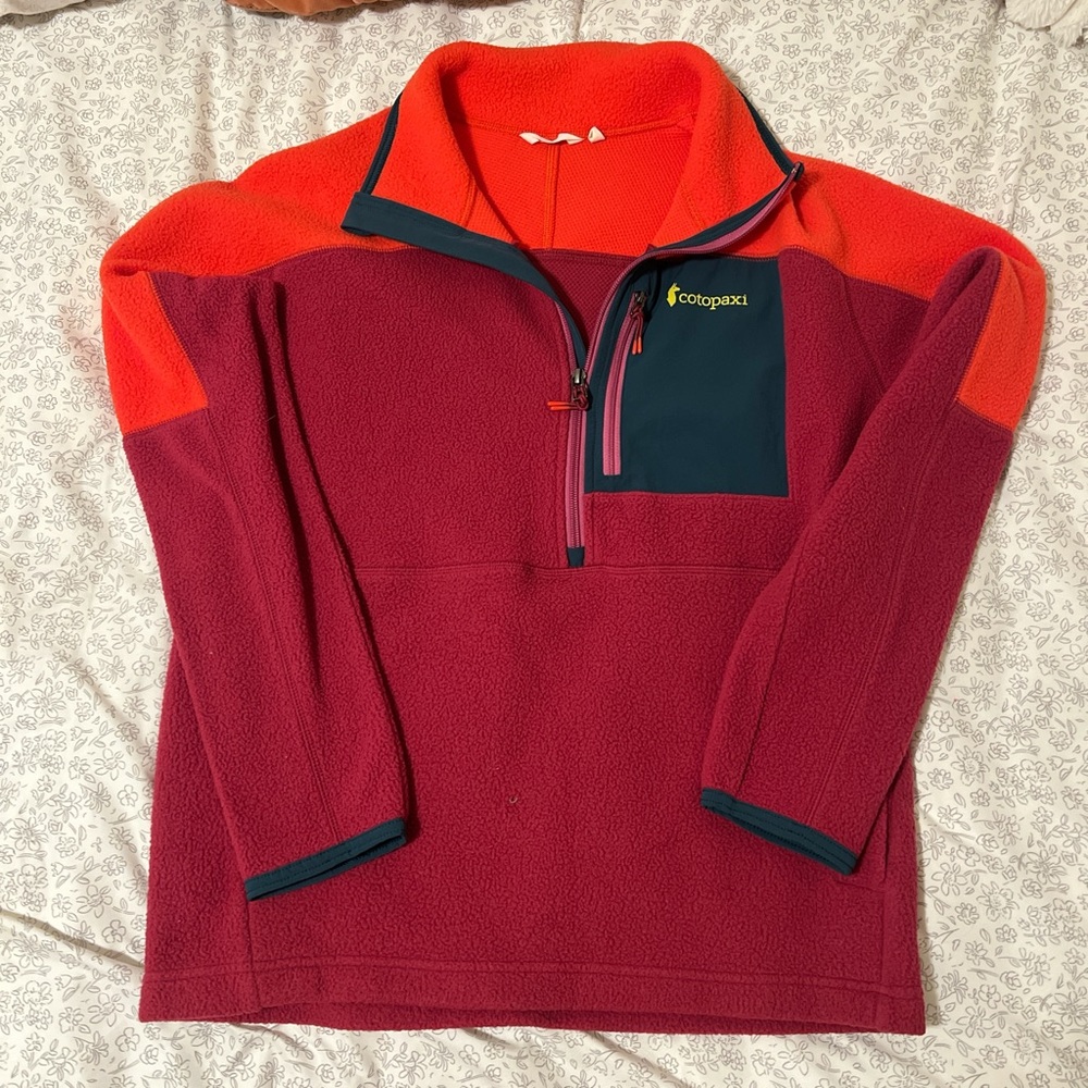 Cotopaxi Women’s Burgendy/Orange Fleece